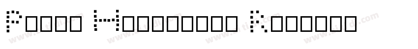 Pixel Highscore Reg字体转换